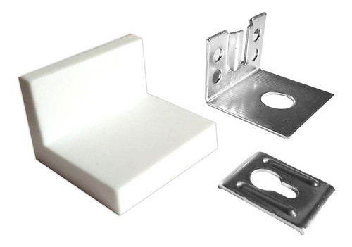 Soporte Aereo Blanco Para Colgar Alacenas Muebles Escuadra 0