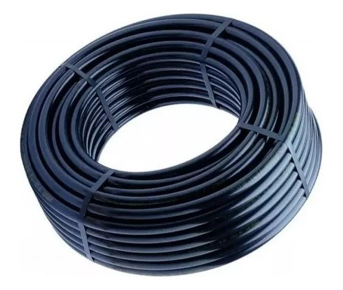 Manguera Caño Riego Negra Reforzada 1 Pulgada K4 Polietileno 0