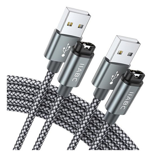 Cable Usb Cargadores Para Garmin Watch Pack 2 De 1metro C/u 0
