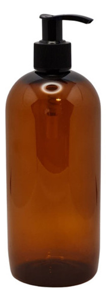 10 Envases Pet Lyon 500ml Ambar Dosificadora Negra 0