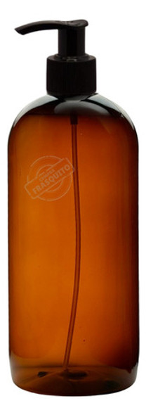 10 Envases Pet Lyon 500ml Ambar Dosificadora Negra 0