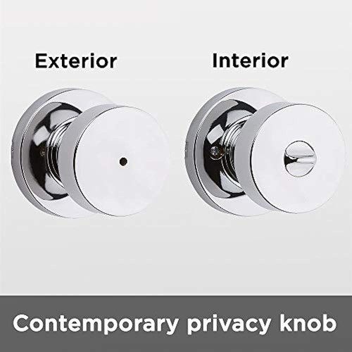 Pomo De Puerta De Dormitorio / Baño Kwikset 97300-934 Pismo, 1