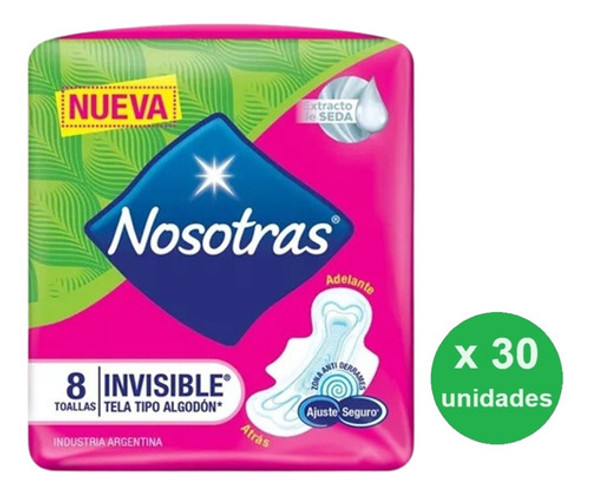Toallas Femeninas Nosotras Invisible X8u -pack X30-dh Tienda 1