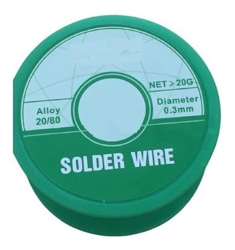 Estaño Para Soldadura En Hilo 0.3 Mm/ Rollo 20g 0