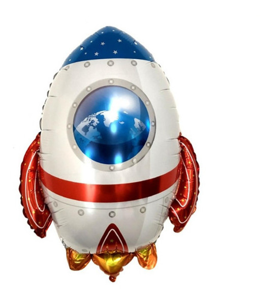 Globo Metálico Cohete 51 X60cm- Cotillón - Espacio -galaxia 0