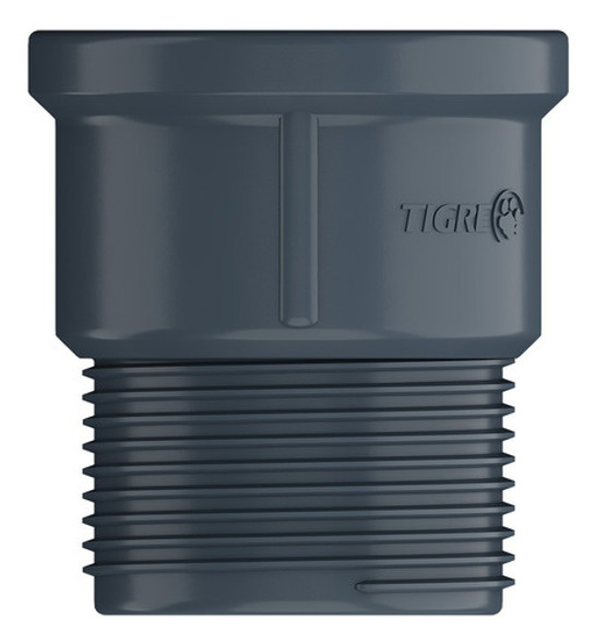 Manguito Con Rosca Plastico Pvc Gris 40 X 1 1/4 Soldable 1