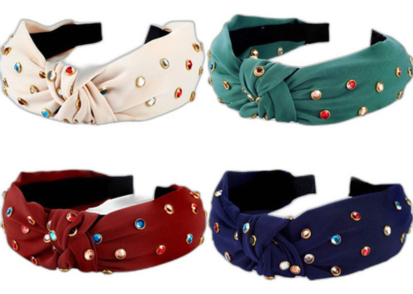 Diadema Con Diamantes De Imitacion De 4 Piezas Para Mujeres 0