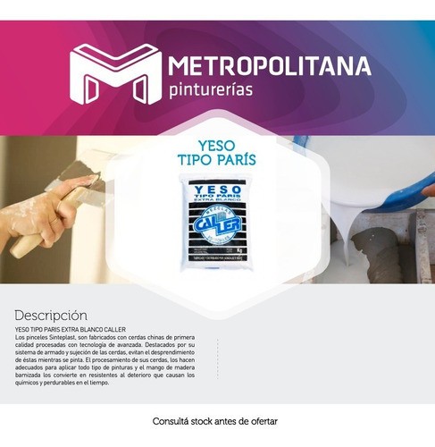 Yeso Tipo Paris Caller | 5kg 1