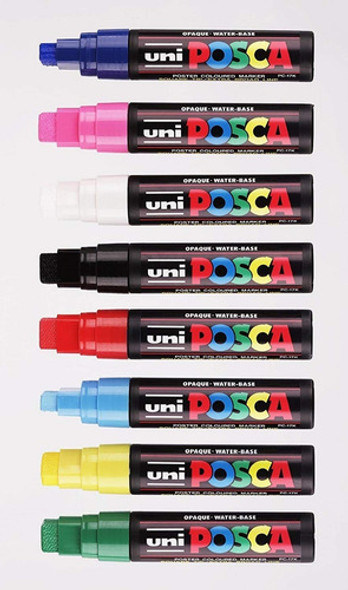 Marcador Uni Posca Pc 17k Grueso Pintura Plano 15mm X 10 0