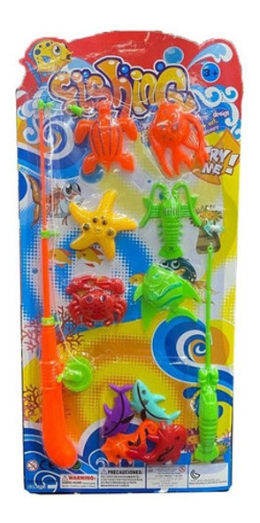 Set Juego Cana De Pescar Con Accesorios Art 50984 Loonytoys 0