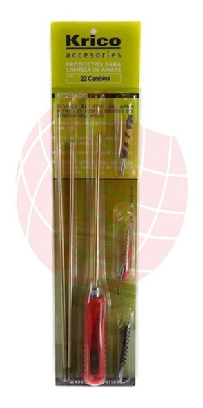 Krico Kit Limpieza Baqueta De Bronce Carabina .22 0