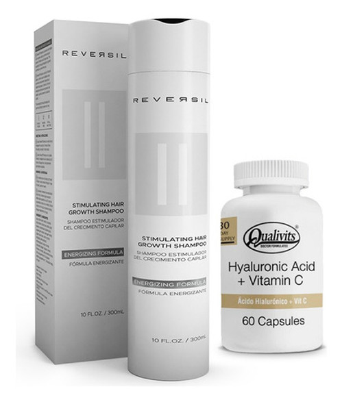 Ácido Hialurónico/ Vitamina C Qualivits + Reversil® Shampoo 0