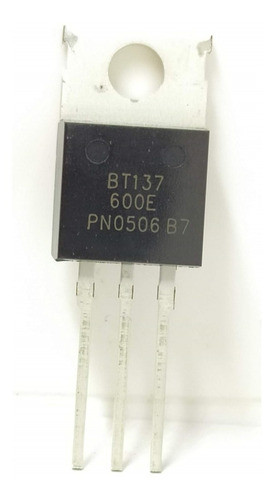 Pack X 5 Triac Bt137-600 Bt137 8a 600v Ig 10ma To-220 1