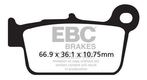 Pastilla Freno Ebc Kawasaki Klx450 Kx250 Kx450 Fa367r 1
