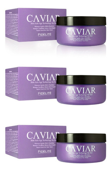 Máscara Hidro-nutritiva Caviar Fidelité 250ml X 3 Unidades 0