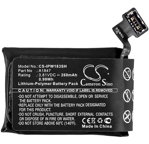 Bateria P/ Apple Watch 3 38mm 260mah 183sh Cameron + Envio 0
