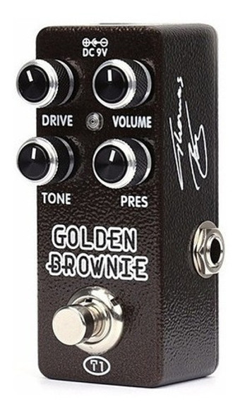 Pedal De Efecto Golden Brownie Distortion Xvive Cuota 1
