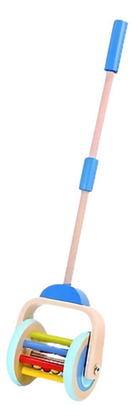 Madera Empuje A Lo Largo Del Rodillo De Empuje Y Tire Poca J 0