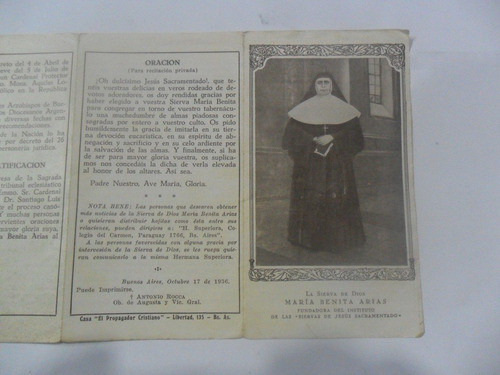 Maria Benita Arias Siervas Jesus Sacramentado 1936 A Rocca 1