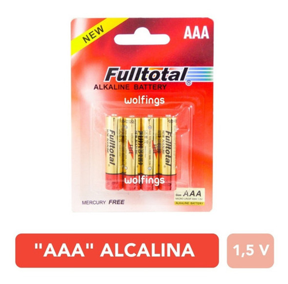 4 Pilas Aaa Alcalinas Controles Juguetes Tester Juegos 0