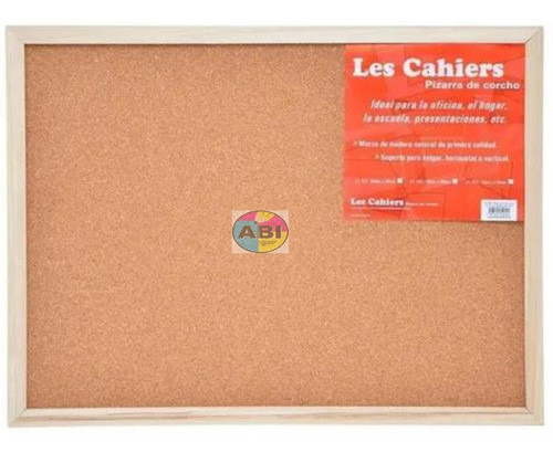 Pizarra  Corcho Marco Madera 90x120 Premium.les Cahiers 0