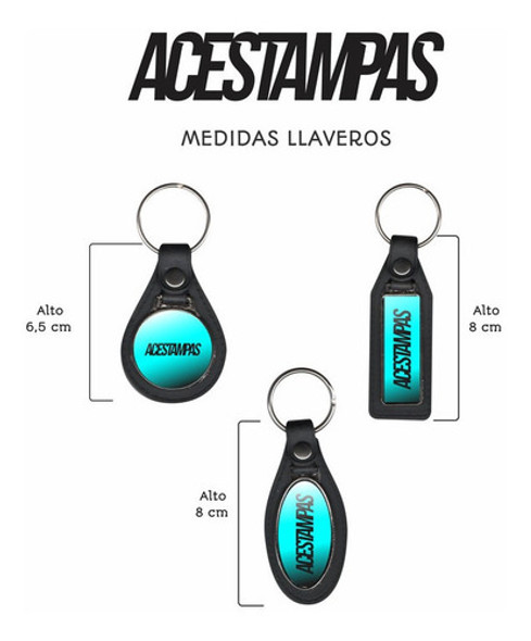 Llavero Fierrero Simil Cuero 106 - Gas Motos 1