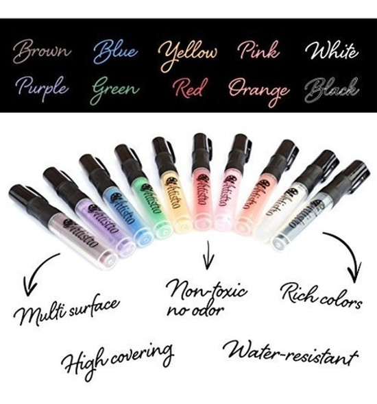 Lápices De Pintura Para La Pintura De Vidrio, Cerámica, Porc 1