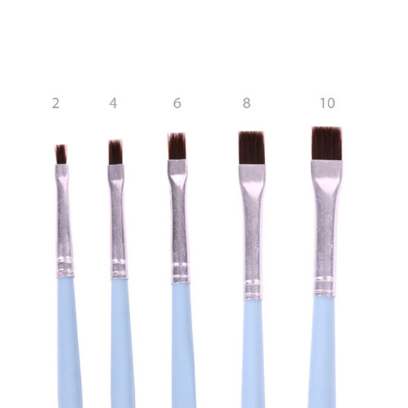 Pincel Tigre Chato Pelo Sintético Marrón - Mosca 0