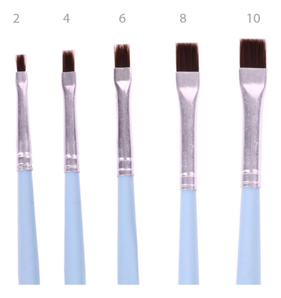 Pincel Tigre Chato Pelo Sintético Marrón - Mosca 1