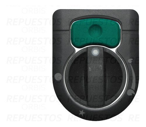 Perilla Calefactor Volcan + Boton Pulsador + Marco Perillas 1