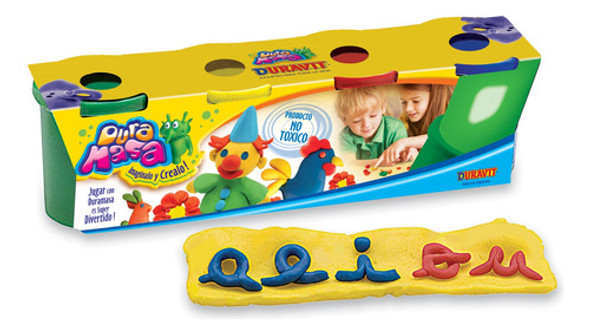Duramasa Para Moldear Masa Duravit 4 Potes Colores Duravit 0