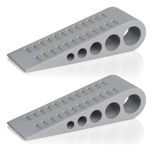 Homotek Paquete De 2 Topes De Puerta De Goma Con Cuña, Topes 0