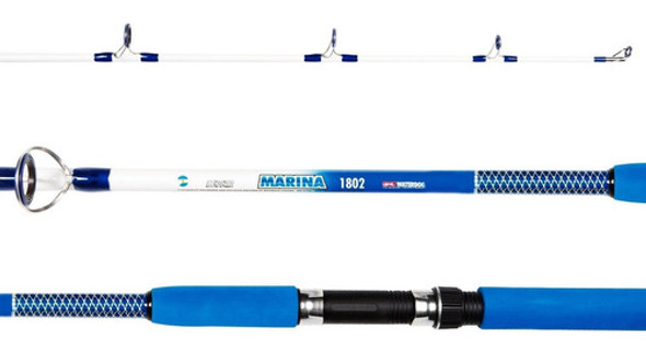 Caña Waterdog Marina 2,40m Pesca Variada Pesada Rio Mar 200g 0