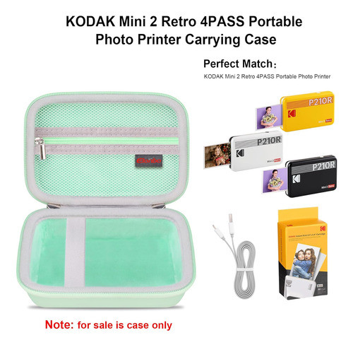 Funda Para Kodak Mini 2 Retro 4pass Verde Durable Compacta 1