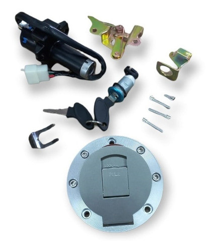 Kit Llave Contacto Cerradura Tapa Zanella Rx 200 Original 0