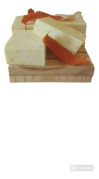 Jabón Vegano Artesanal Natural De Naranja Y Vitamina E 0
