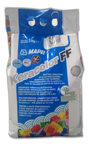 Pastina Keracolor Ff 5kg Gris Medio Piletas Mapei Sibaco 0