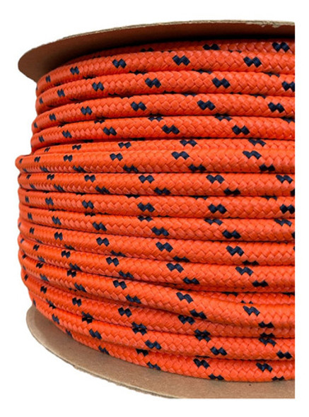 Soga Polipropileno Trenzada 12mm X 100 Metros Naranja Azul M 1