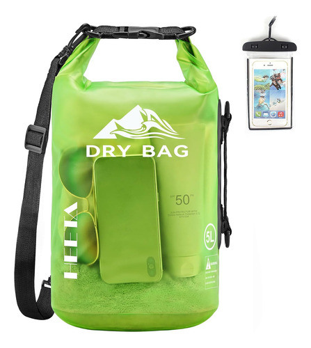 Bolso Impermeable Resistente Al Agua 30l Verde Limon 0