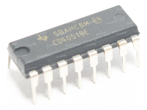 Cd4051 Multiplexor Demult. Analogico 8 Canales Pack X1 0