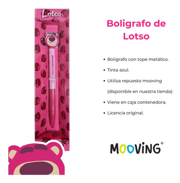 Boligrafo Lotso Mooving Maw Lapicera Metalico Toy Stor Cuota 1