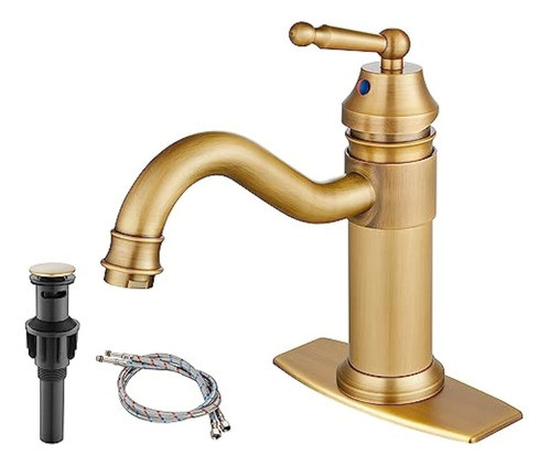 Heyalan Grifo De Lavabo De Baño De Latón Antiguo, 0