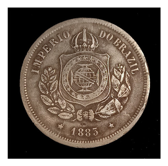 Brasil 100 Reis 1883 Mb Km 477 Pedro Ii 1