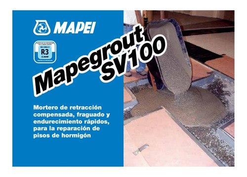 Mapegrout Sv100 Mortero Pisos Carpetas 25 Kg Mapei Sibaco 1
