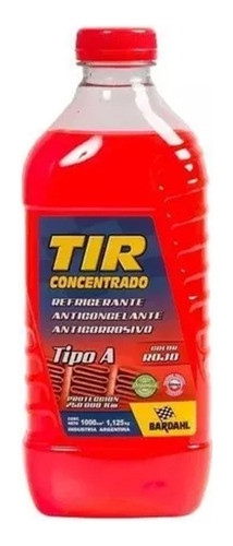 Bardahl Tir Refrigerante Anticongelante Rojo Concentrado 0