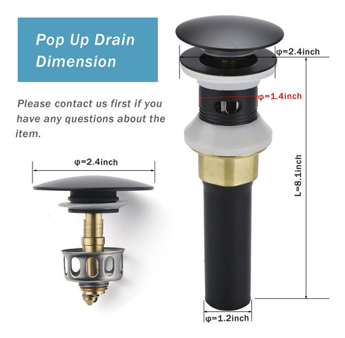 Desague Desplegable De Acero Inoxidable Negro (pack De 2) 1