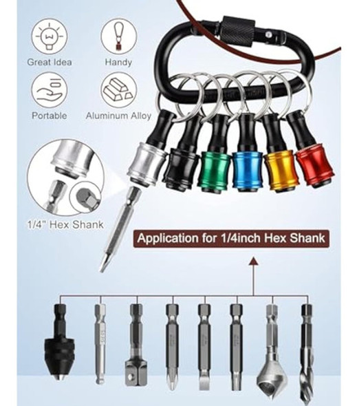 Katerk 6 Piezas De Vástago Hexagonal De 1/4 De 1