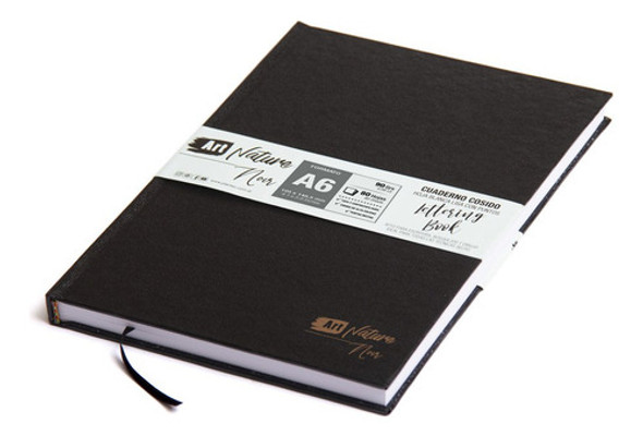 Block Plantec 88111 Art Nature Noir Punteado A6 90 Grs 0