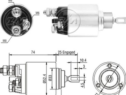 Solenoide O Automatico De Arranque Zm 1-381 0