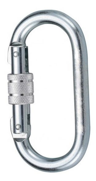 Mosqueton Seguridad Acero Guard Apertura A Rosca 10cm X 5cm 0